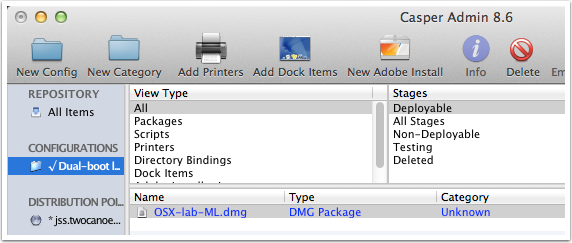 Confirm presence of OS X DMG package
