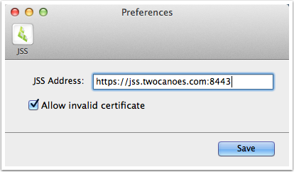 enter JSS address