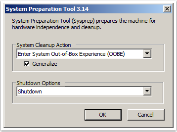 select cleanup action