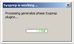 sysprep processing