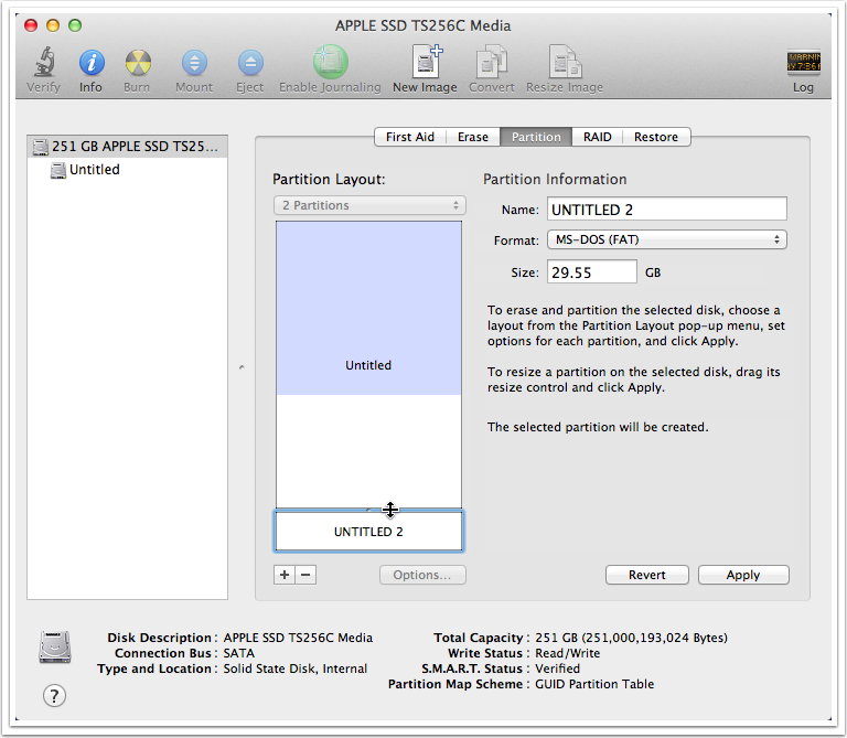 resize partitions