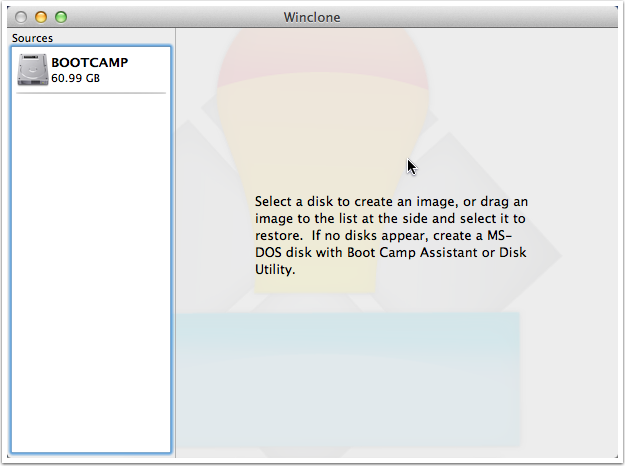 no windows partition found winclone